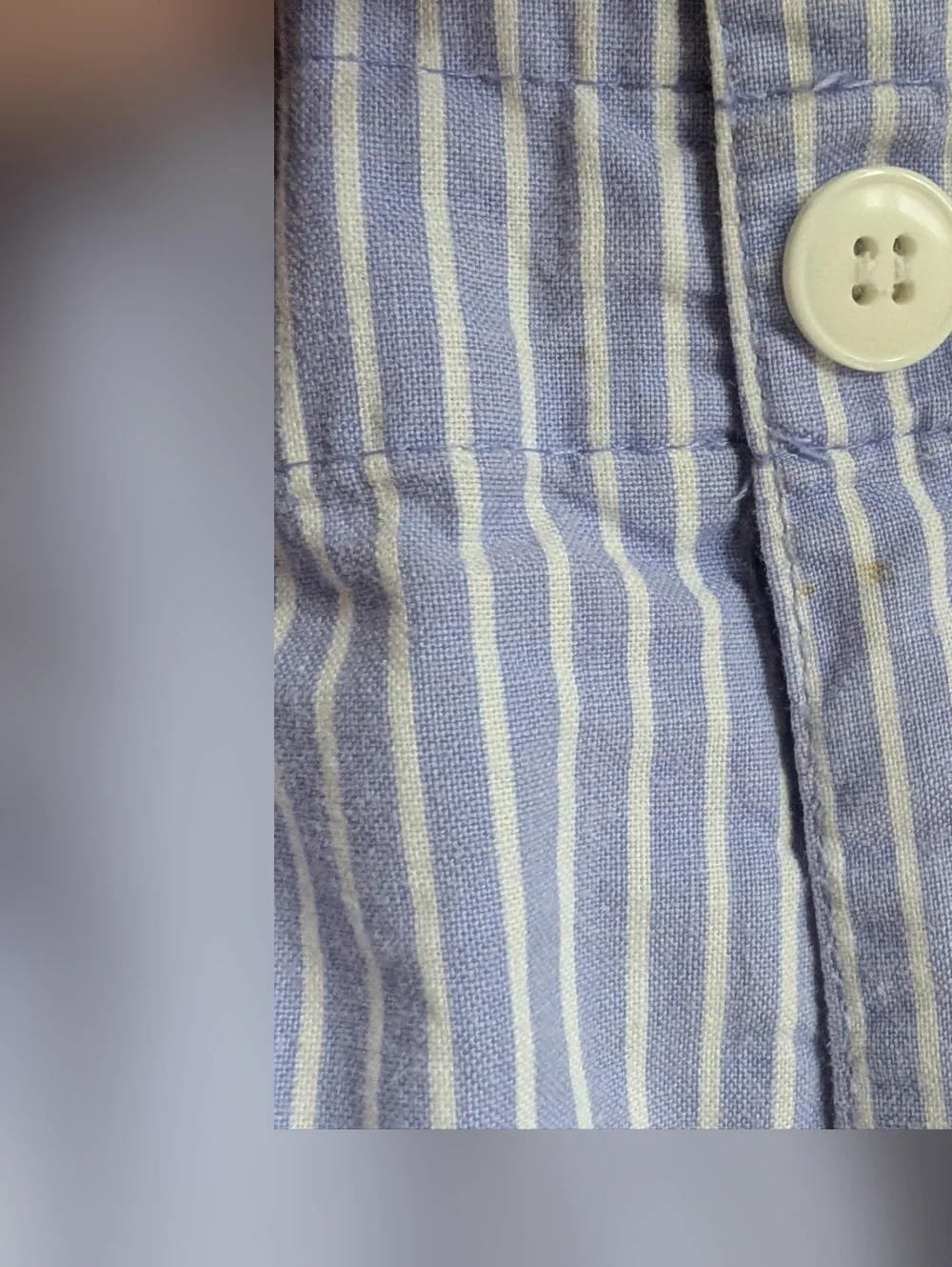 Esprit Vintage Teen Blue Pinstripe Shorts Size S